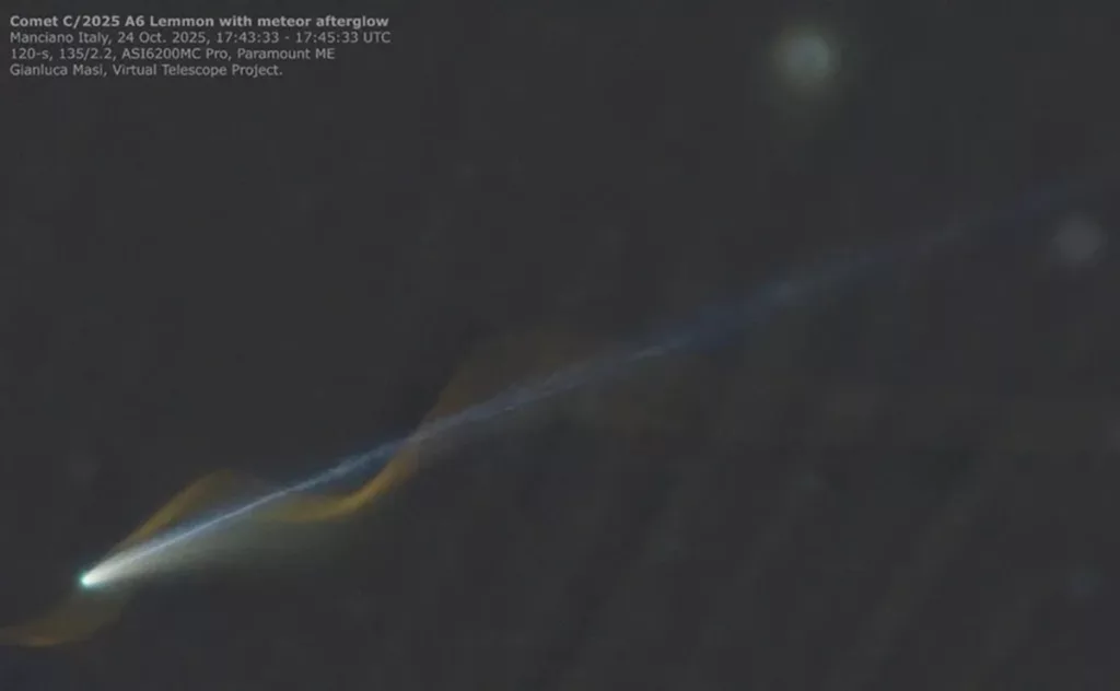 5 Fakta Ilmiah Fenomena Komet Lemmon dan Jejak Meteor Spiral Fenomena Komet Lemmon, Jejak Meteor Spiral