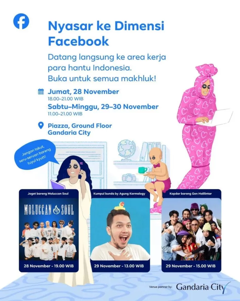 Festival Nyasar ke Dimensi Facebook: Bawa Keseruan Komedi dan Horor, Anak Muda Auto Nyasar! 1 Nyasar ke Dimensi Facebook