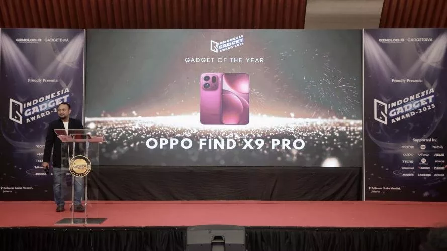 Indonesia Gadget Award 2025: Dominasi AI dan OPPO Find X9 Pro Jadi Gadget Terbaik 1 OPPO Find X9 Pro Raih Gelar Gadget of the Year 2025