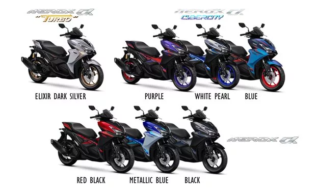 Pilihan Warna Yamaha Aerox 2026 Tampil Lebih Agresif di IIMS 1 Varian Warna Yamaha Aerox 2026