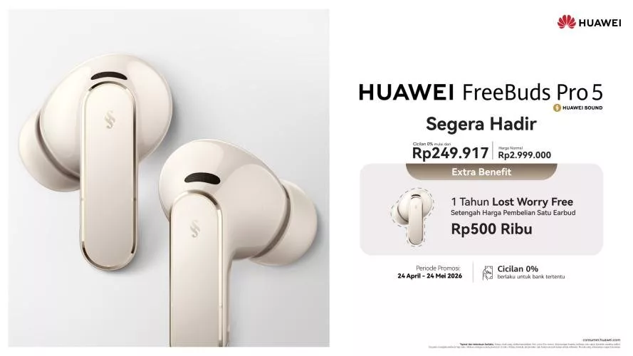 Huawei FreeBuds Pro 5 Resmi di Indonesia dengan Teknologi ANC Canggih 2 Harga Huawei FreeBuds Pro 5