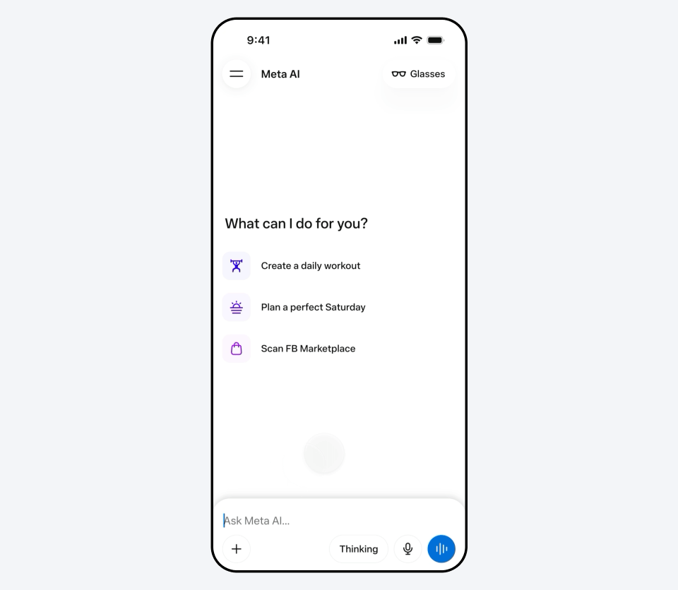 Meta AI Makin Cerdas Berkat Muse Spark 1.1, Siap Jadi Asisten AI Personal yang Lebih Intuitif 1 Meta AI kini juga bisa menyusun agenda harian untuk pengguna
