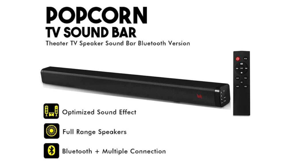 Speaker TV Berkualitas  - POPCORN Speaker TV Soundbar 40W Home Theater Series