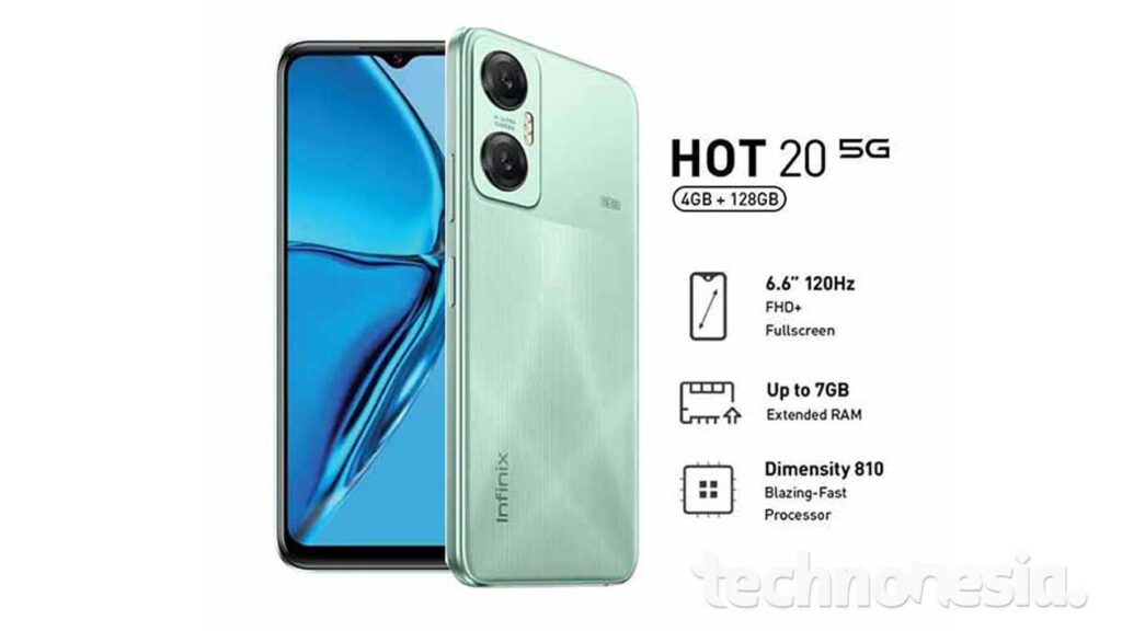 Infinix Hot 20 5G - Rekomendasi HP 5G 2024