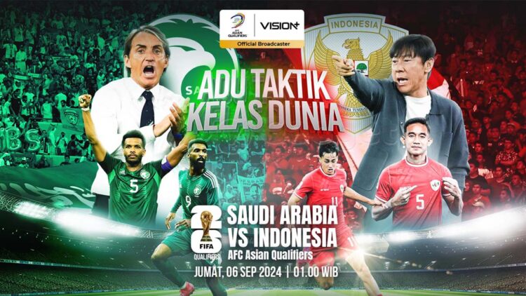 Link Live Streaming Arab Saudi vs Indonesia