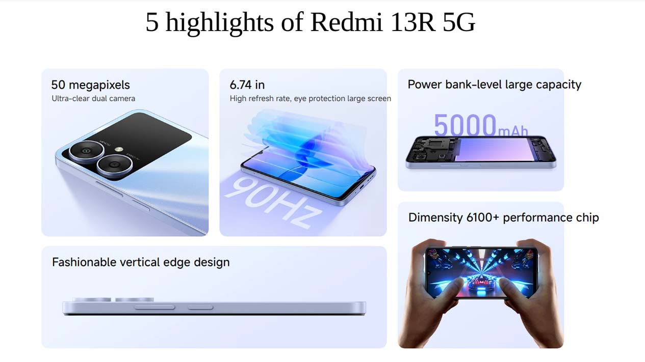 Fitur Xiaomi Redmi 13R 5G