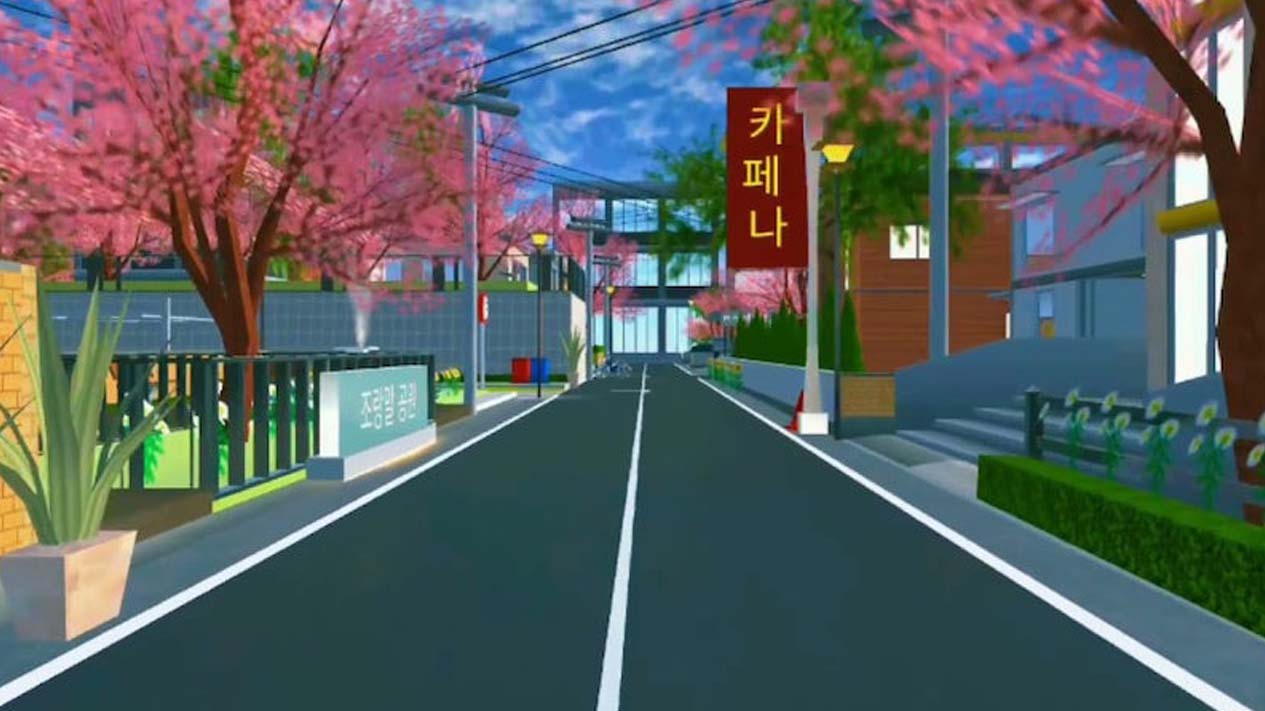 Menentukan Lokasi Awal - Rumah Kucing Imut di Sakura School Simulator