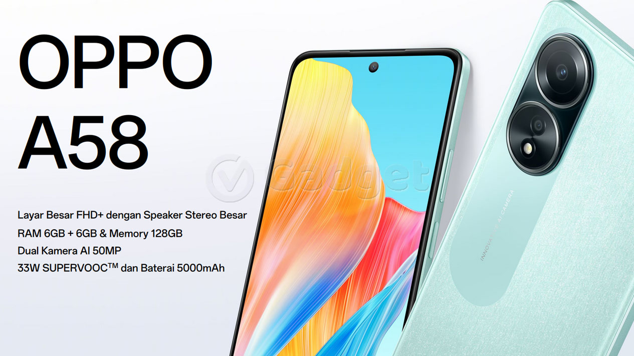 Oppo A58 - HP OPPO Murah