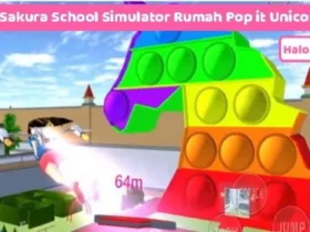 Menjelajahi Rumah Pop It Unicorn di Sakura School Simulator