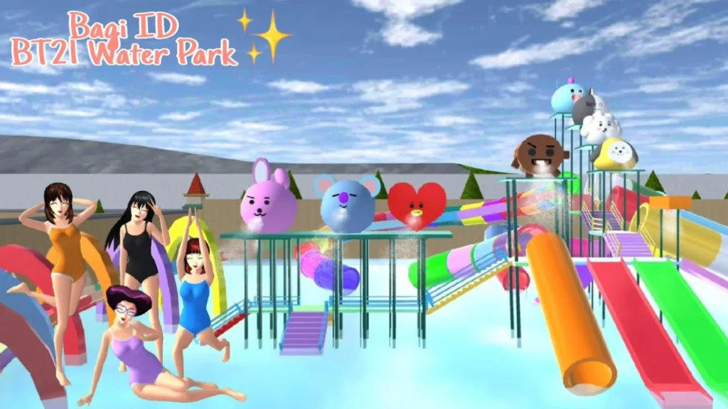 Waterpark Terbaik di Sakura School Simulator