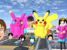 Berburu Pokémon di Sakura School Simulator