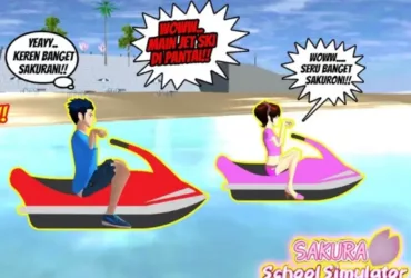 Cara Bermain Jet Ski di Sakura School Simulator untuk Pemula