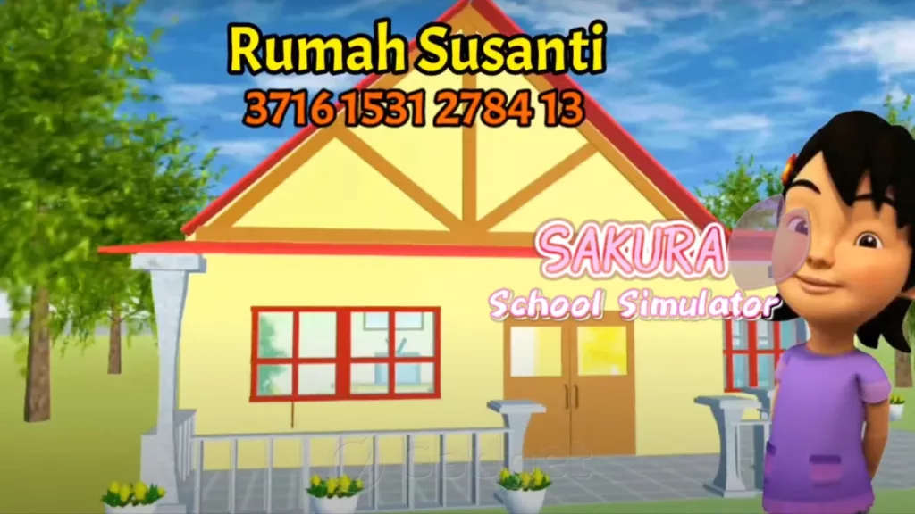 Cara Bermain ke Rumah Susanti di Sakura School Simulator