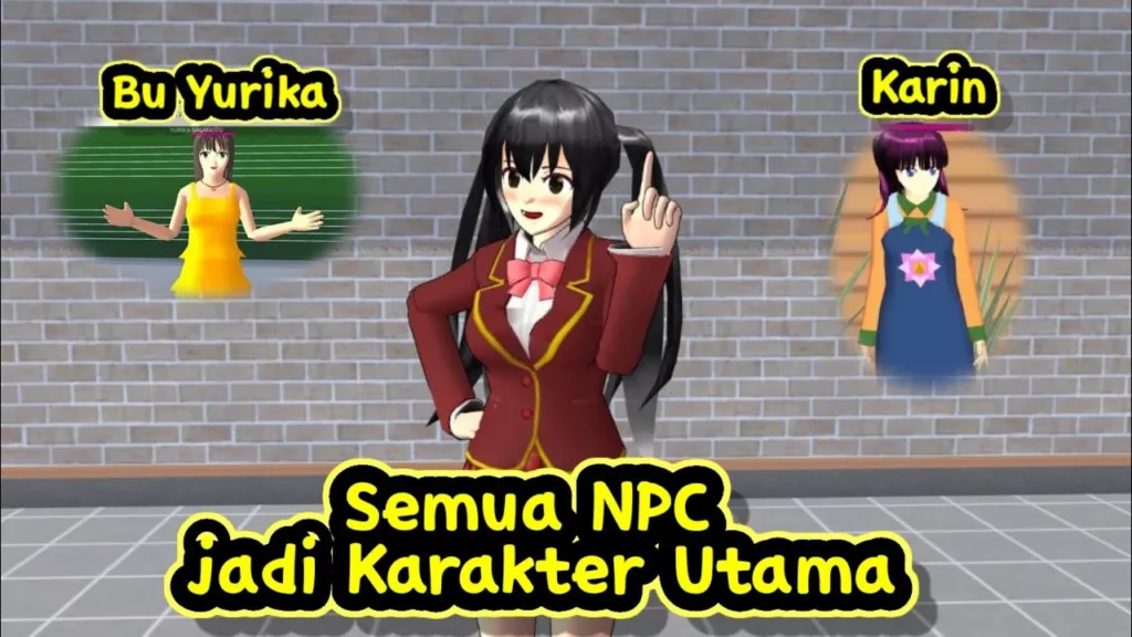 Cara Bermain dengan NPC di Sakura School Simulator 