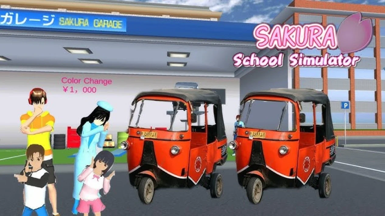 Cara Dapatkan dan Mengendarai Bajaj di Sakura School Simulator