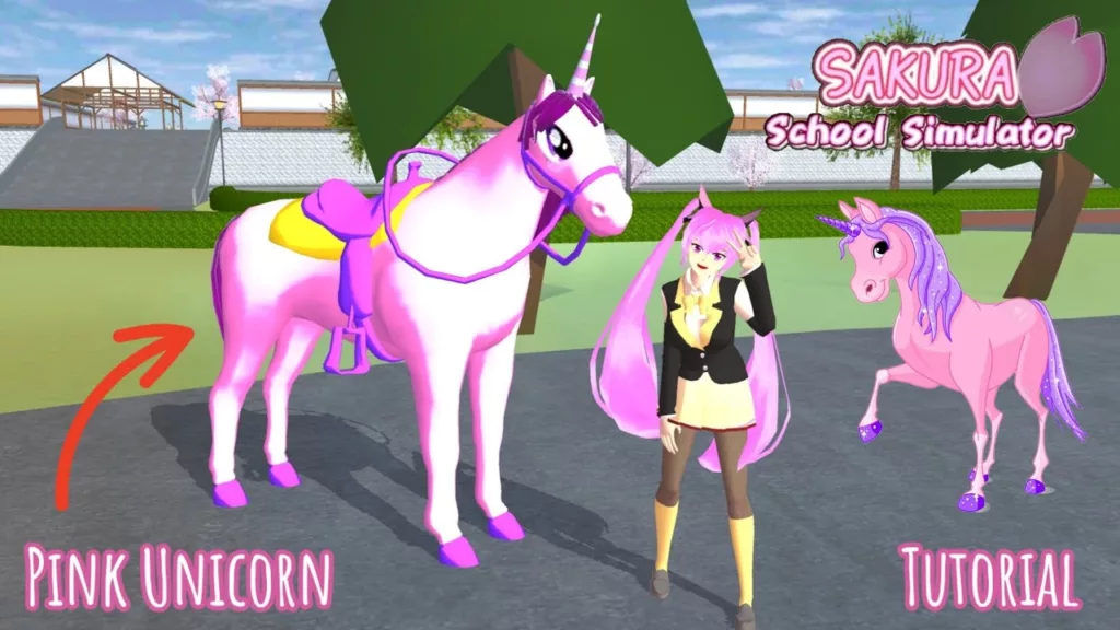 Membuat Unicorn di Sakura School Simulator