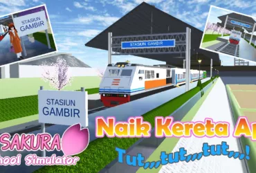 Cara Naik Kereta Api di Sakura School Simulator, Seru & Mudah