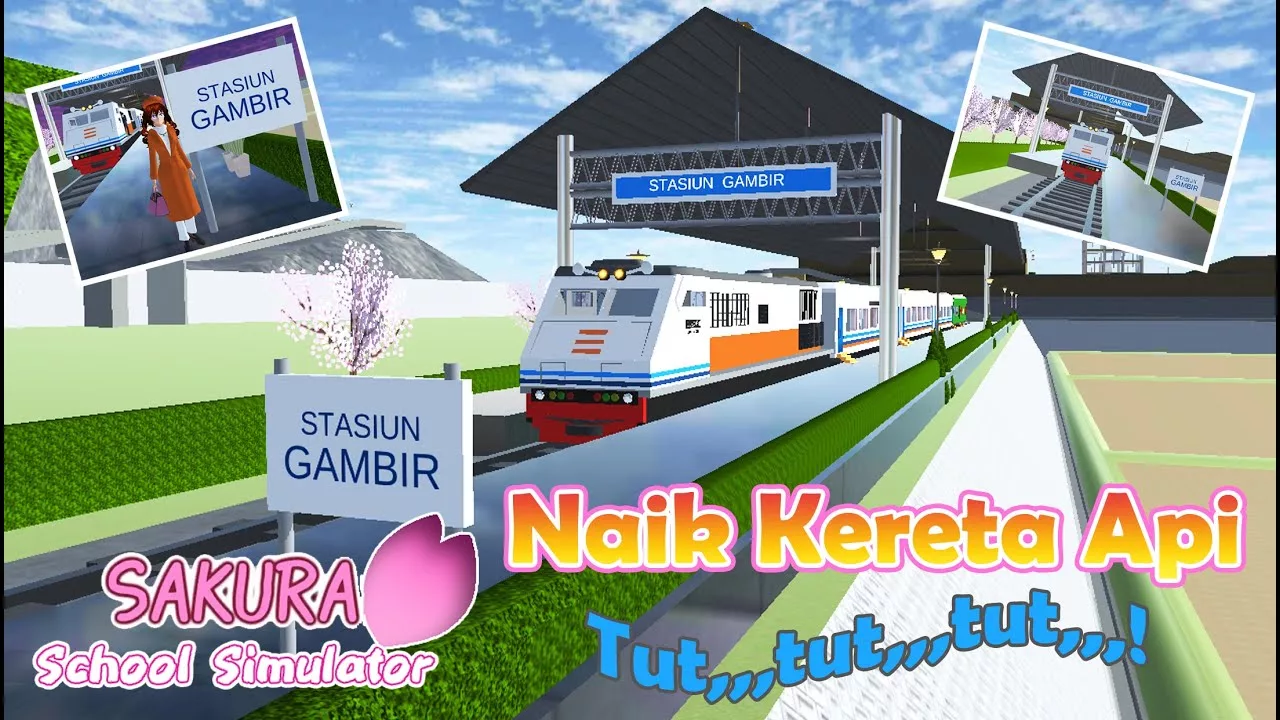 Cara Naik Kereta Api di Sakura School Simulator, Seru & Mudah