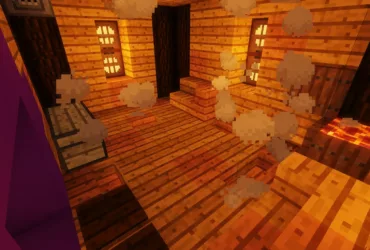 Desain Sauna dan Ruang Uap Minecraft