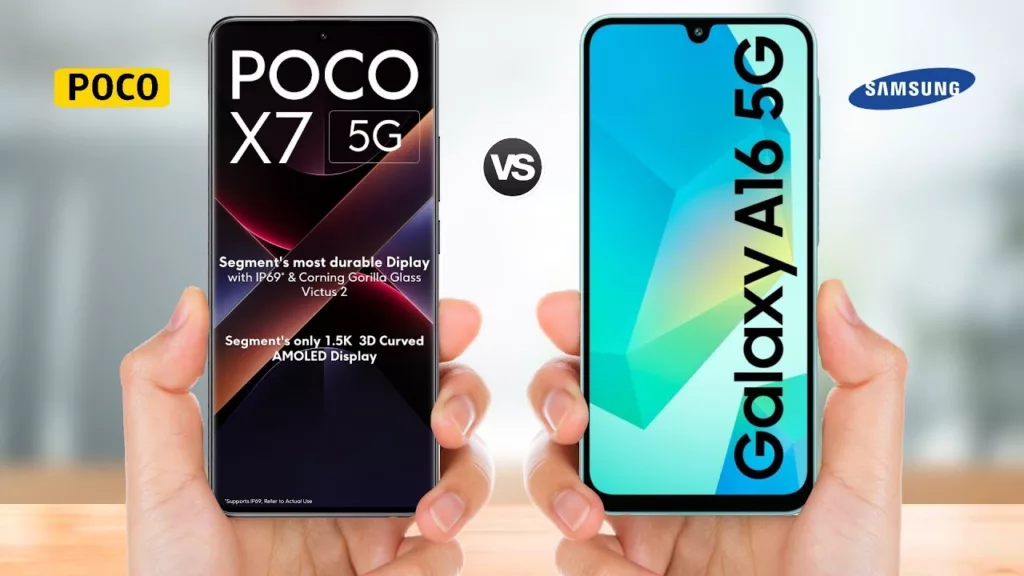 Samsung Galaxy A16 5G vs Xiaomi Poco X7 5G