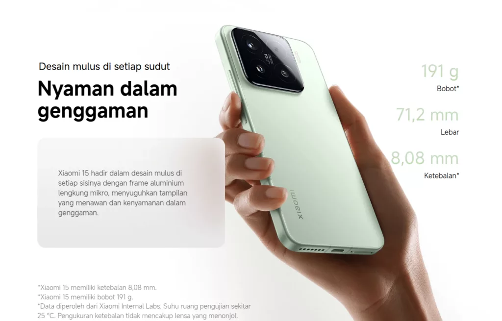 Spesifikasi Xiaomi 15