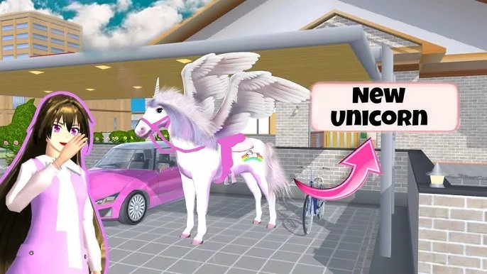 Membuat Unicorn di Sakura School Simulator