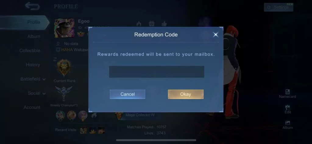 kode redeem mobile legends