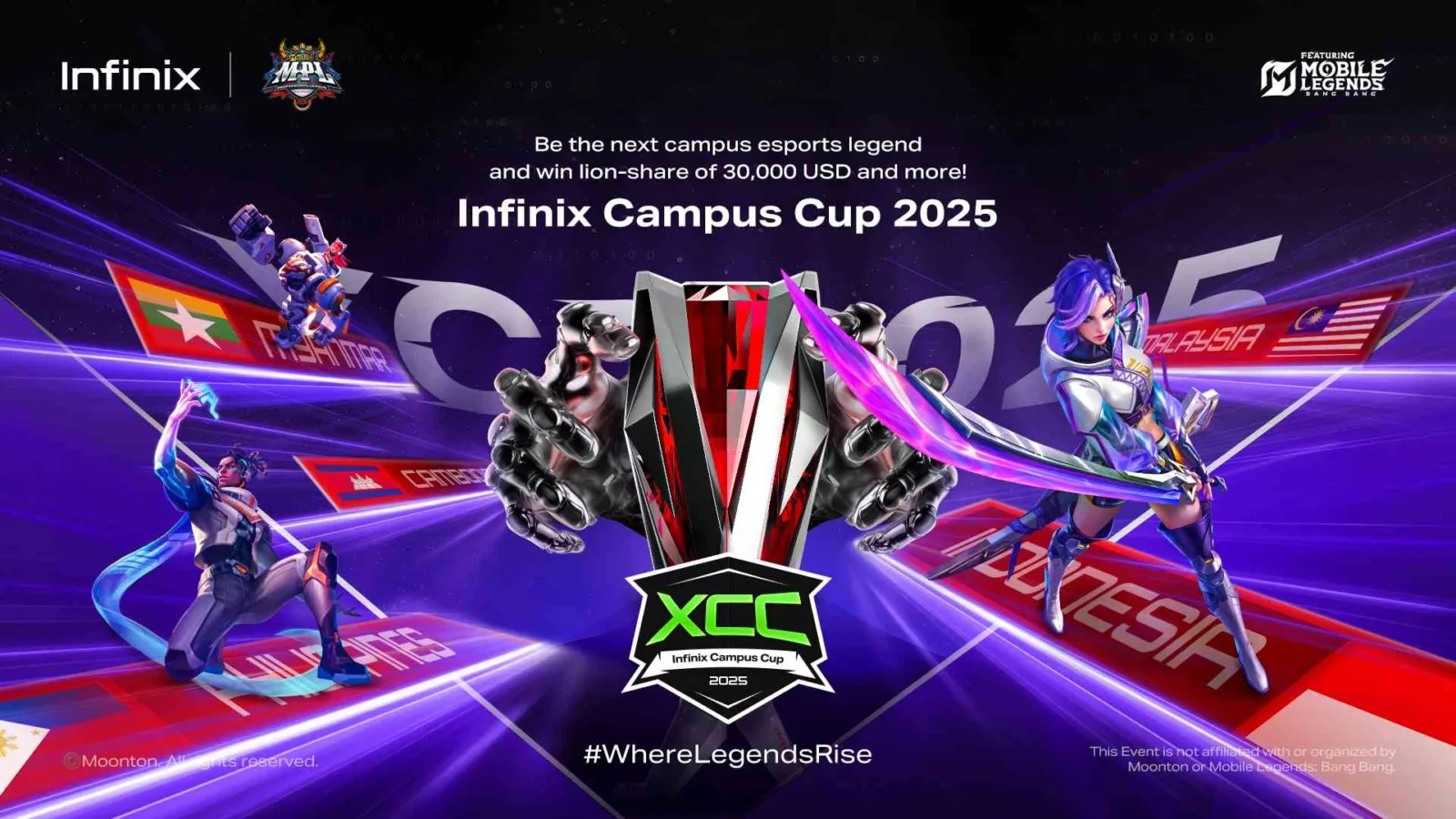 Turnamen Esports Infinix Campus Cup (XCC) 2025 Resmi Dibuka!