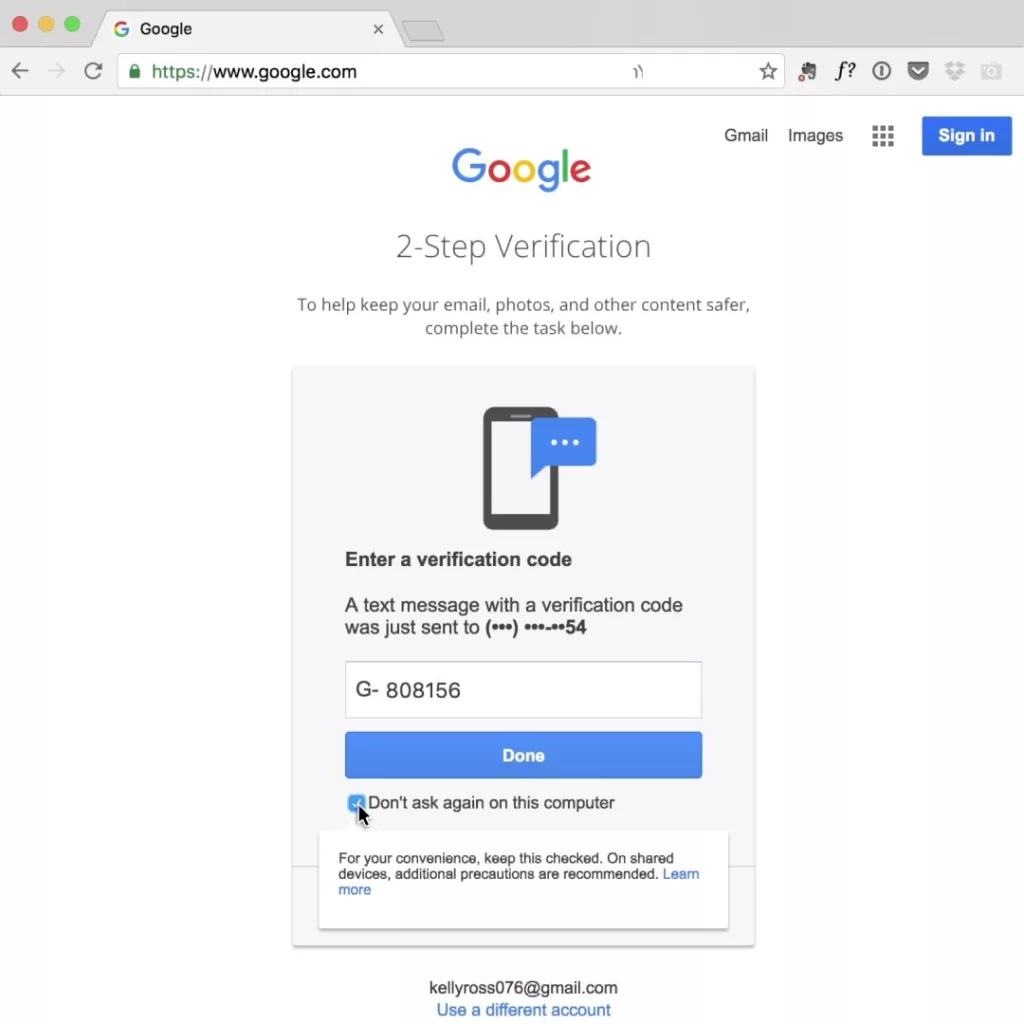 Aktifkan Verifikasi Dua Langkah Akun Google