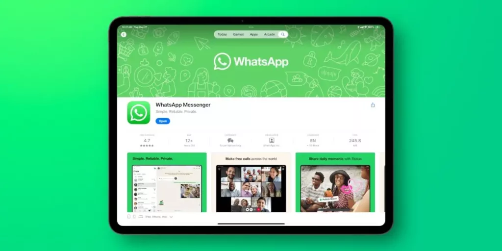 Aplikasi WhatsApp Kini Tersedia untuk Perangkat iPad