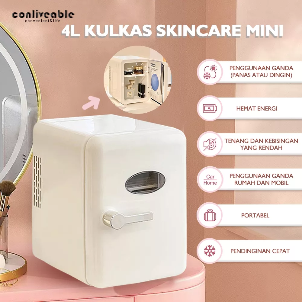 4 Rekomendasi Kulkas Mini Murah di Bawah 1 Juta, Solusi Hemat dan Multifungsi! 7 Kulkas Mini Skincare 4L