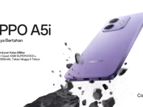 OPPO A5i Hadir di Pasar Indonesia, Tawarkan Ketangguhan di Kelasnya