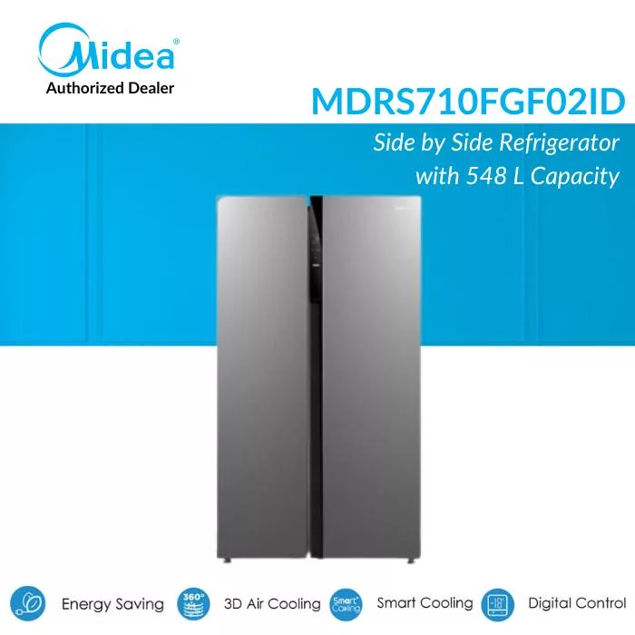 Kulkas Midea MDRS710FGF02ID: Miliki Fitur Lengkap, Hemat Energi, Harga Terjangkau 4 Spesifikasi Kulkas Midea MDRS710FGF02ID
