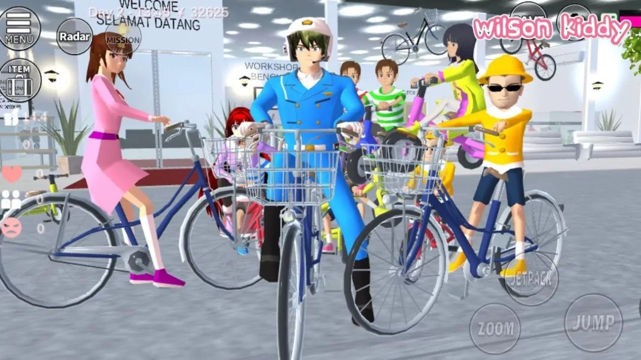 Tips Jitu Cara Naik Sepeda di Sakura School Simulator