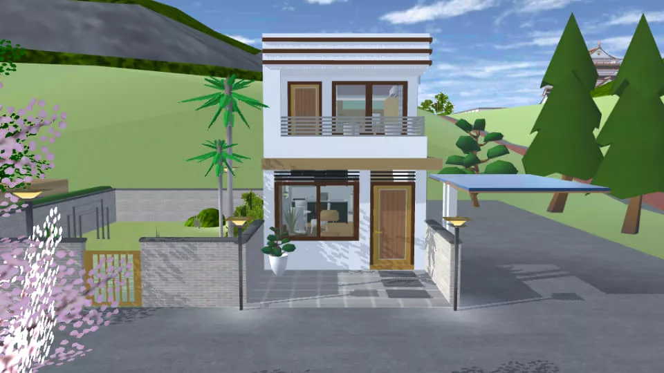 Mod Rumah Estetik Minimalis Sakura School Simulator