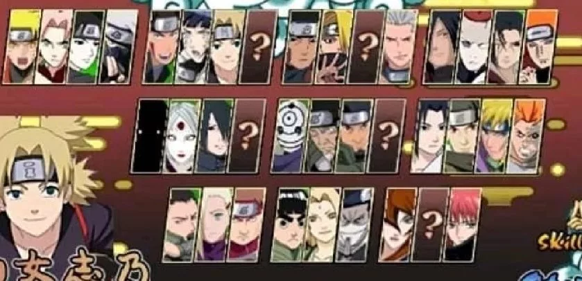 Download Naruto Senki Mod APK 2025 versi 2.1.6: Full Character No Cooldown 2 Daftar Karakter Naruto Senki Mod APK 2.1.6