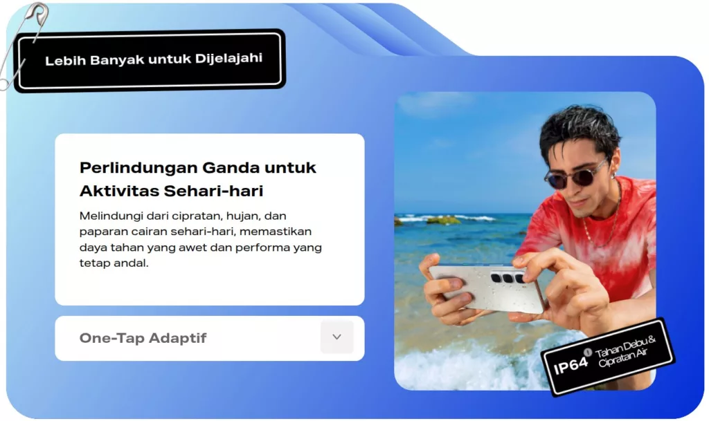 Fitur IP64 Infinix Hot 60i