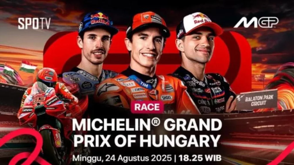 Jadwal MotoGP Hungaria 2025