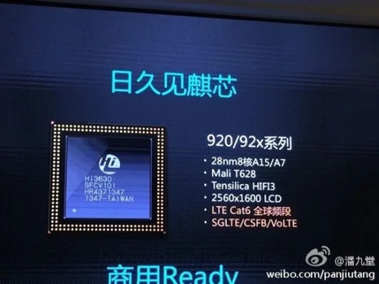 Huawei Mate XTs Chipset Kirin 920