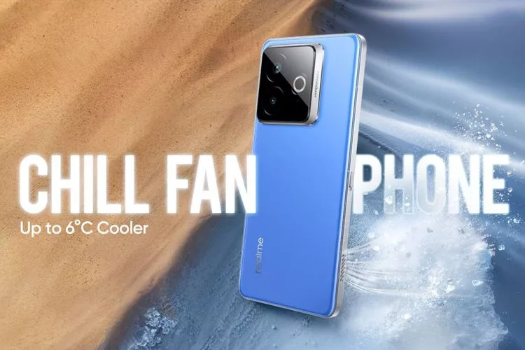 Realme Chill Fan Phone dengan Pendingin AC Mini
