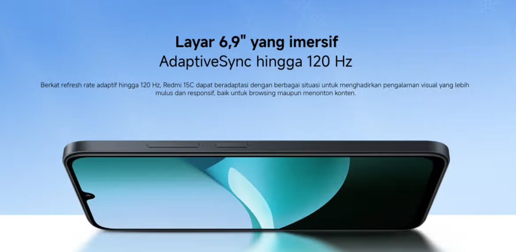 Redmi 15C Hadir dengan Layar Besar