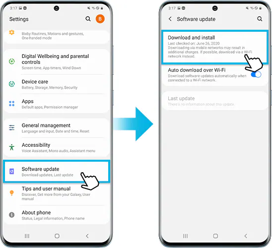 Update Sistem dan Aplikasi di Samsung