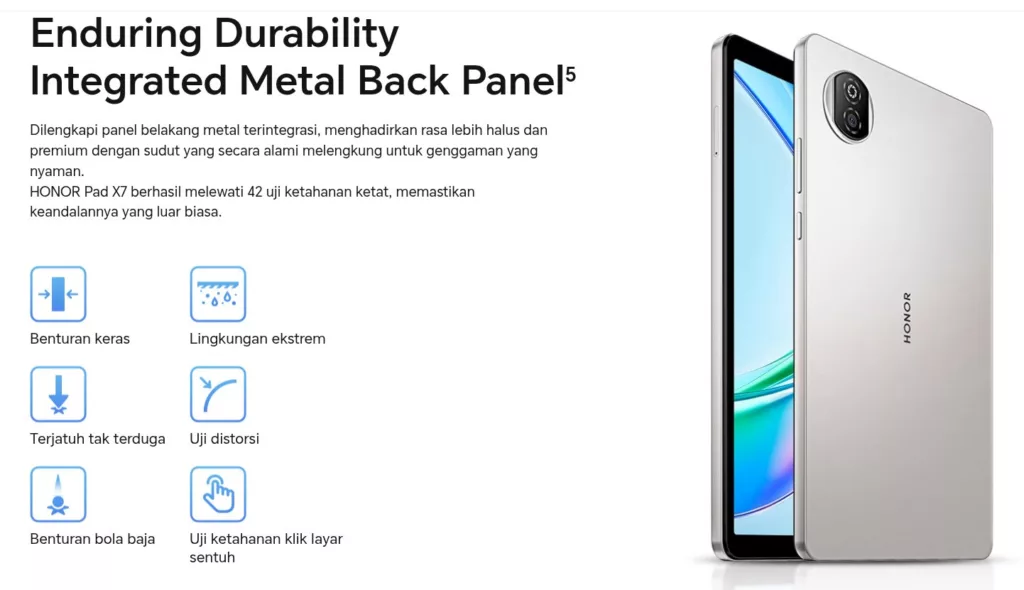 Desain Honor Pad X7
