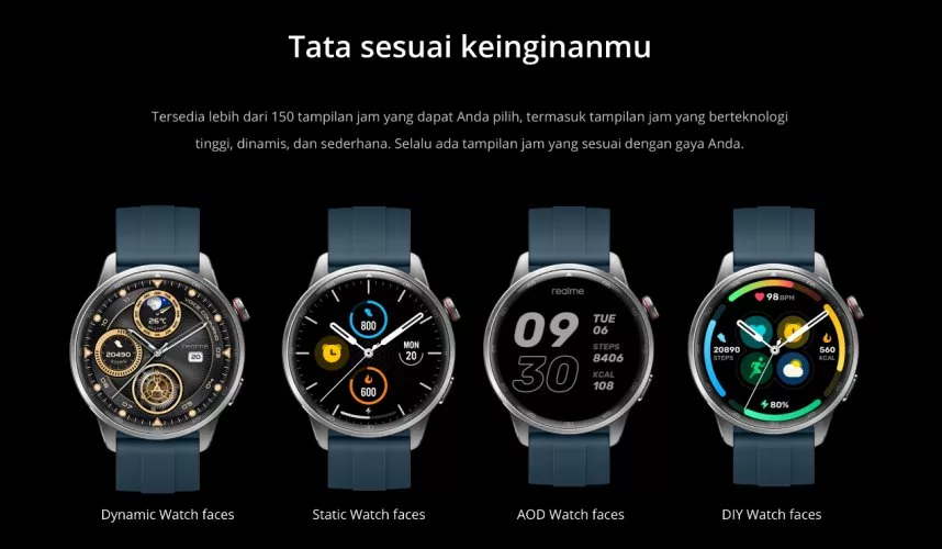 Fitur Tampilan Realme Watch S2
