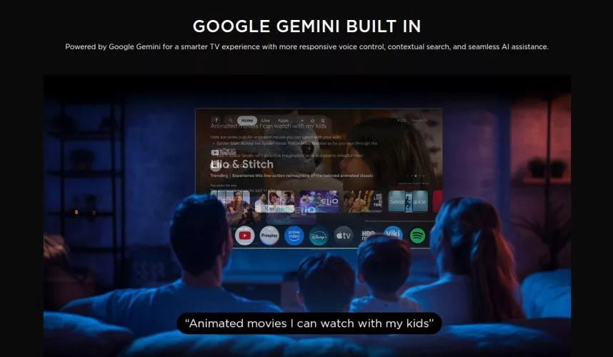 Integrasi Google Gemini dalam TCL QM9K TV