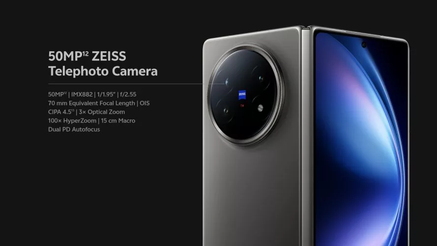 Kamera ZEISS 50MP vivo X Fold5