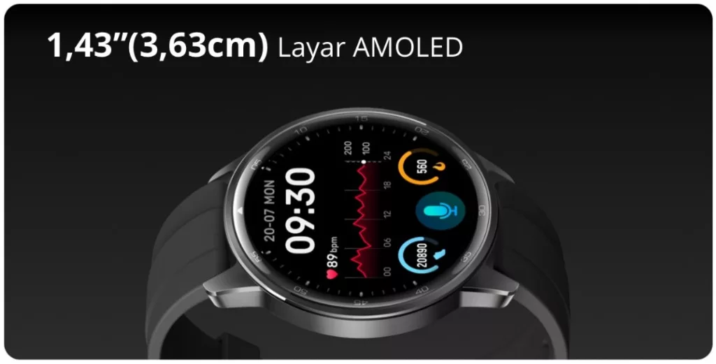 Layar Realme Watch S2