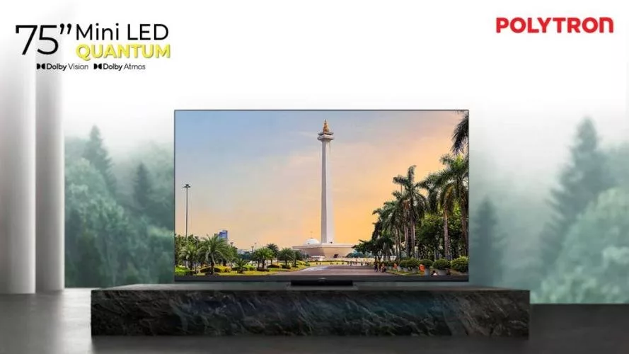 Rekomendasi Smart TV Polytron Terbaik 2025: Bikin Rumah Jadi Bioskop Pribadi 1 Polytron Mini LED Quantum Dot 75 Inch