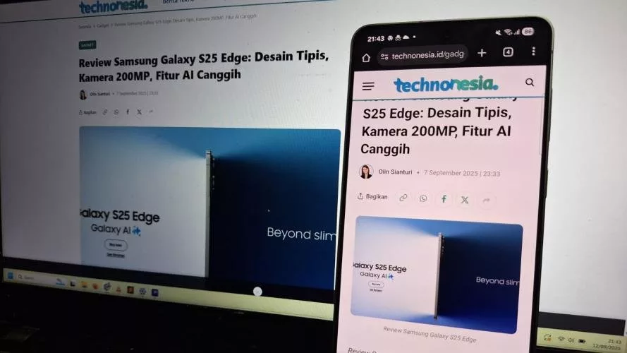 Spesifikasi Layar Samsung Galaxy S25 Edge