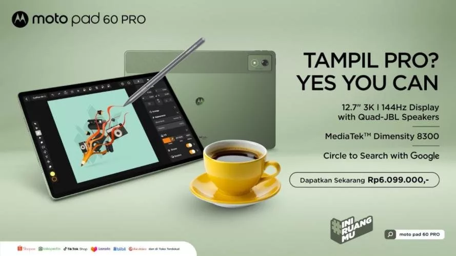 Spesifikasi Moto Pad 60 Pro